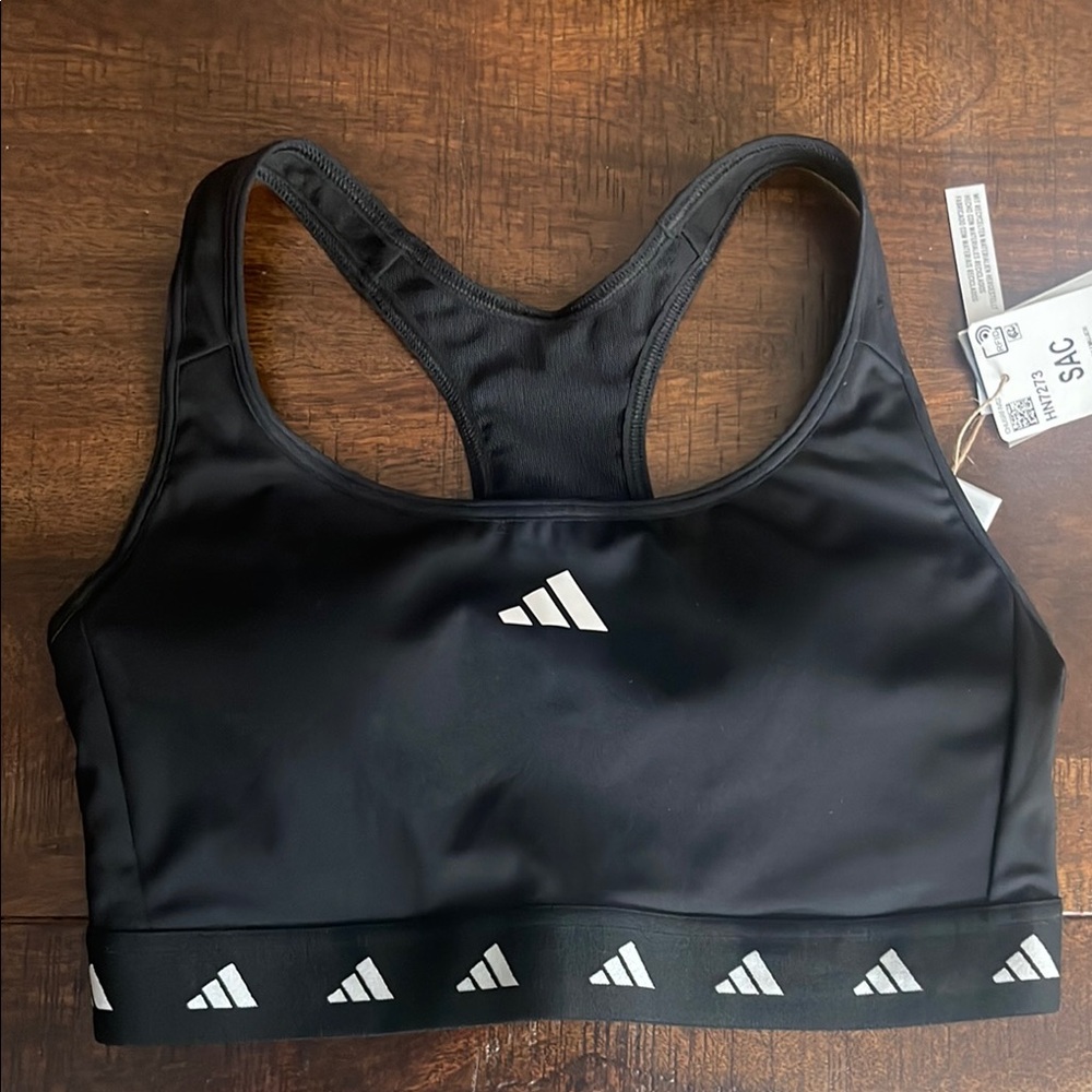 Adidas Women's Black Racerback Sports Bra